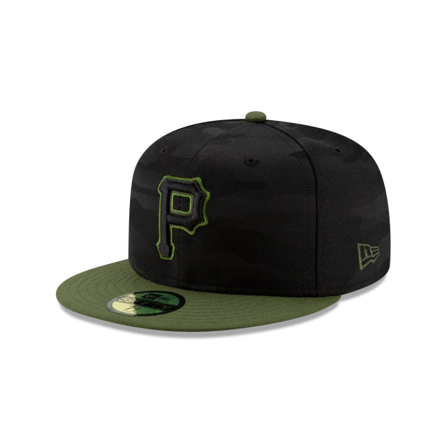 Pittsburgh Pirates Armed Forces Day 2023 59FIFTY Fitted Hat, Green - Size: 7 3/8, MLB by New Era