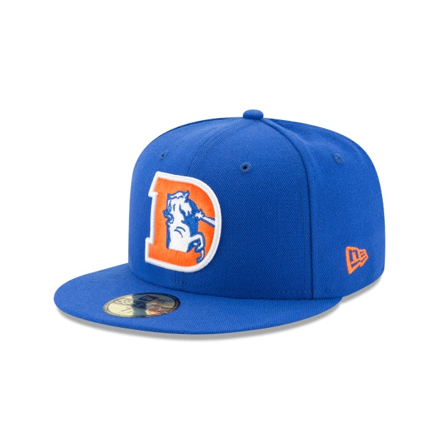 New Era 59Fifty Satin Stitch Denver Broncos Logo Patch Word Hat - Roya – Hat  Club