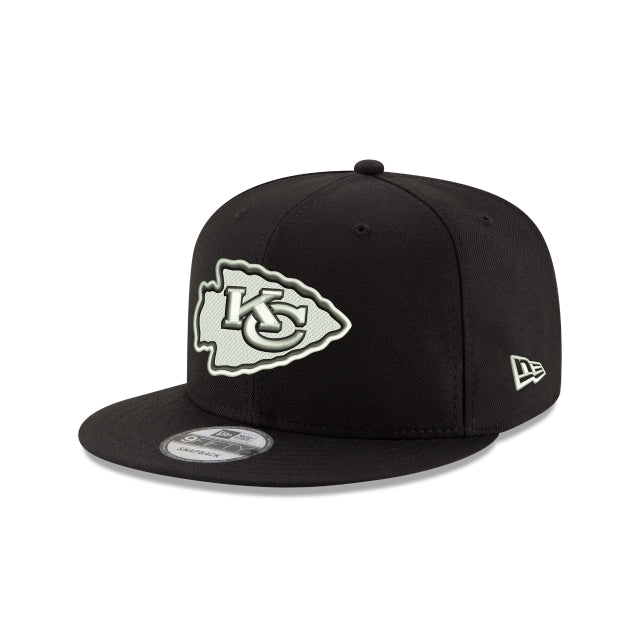 Kansas City Chiefs New Era Retro 9FIFTY Snapback Hat - White/Black