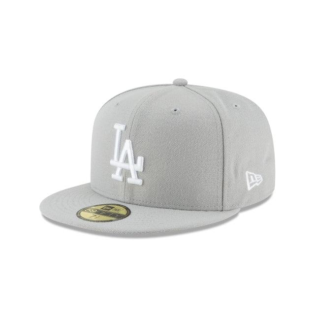 Los Angeles Dodgers New Era Green Undervisor 59FIFTY Fitted Hat - Gray