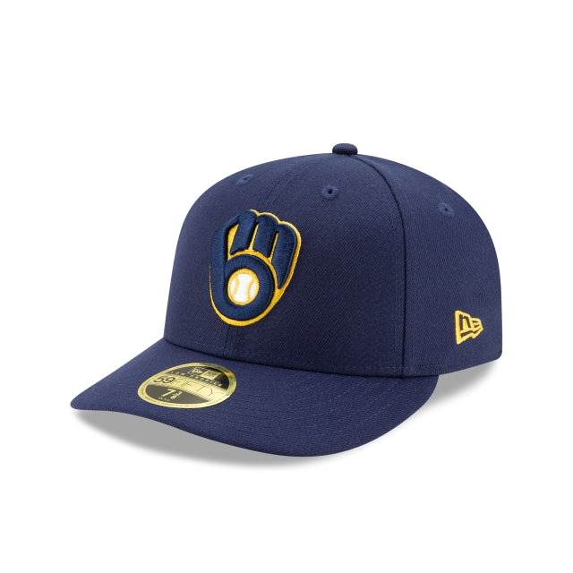 NEW ERA 59FIFTY MLB AUTHENTIC MILWAUKEE BREWERS TEAM FITTED CAP – FAM