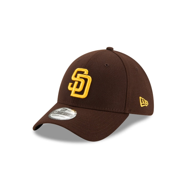 San Diego Padres 2T SATIN CLASSIC Navy-Tan Fitted Hat