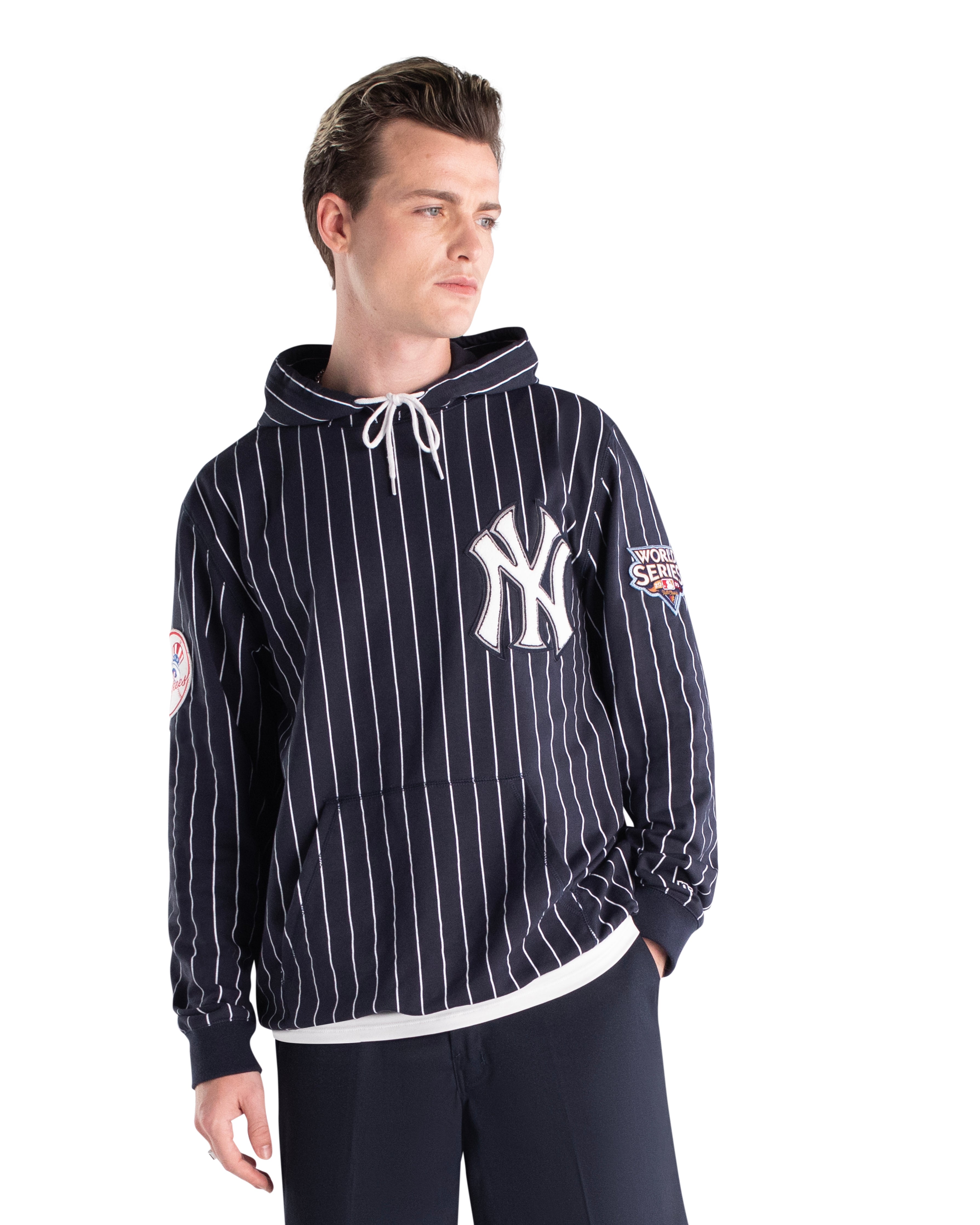 New York Yankees Logo Select Pinstripe Hoodie – New Era Cap