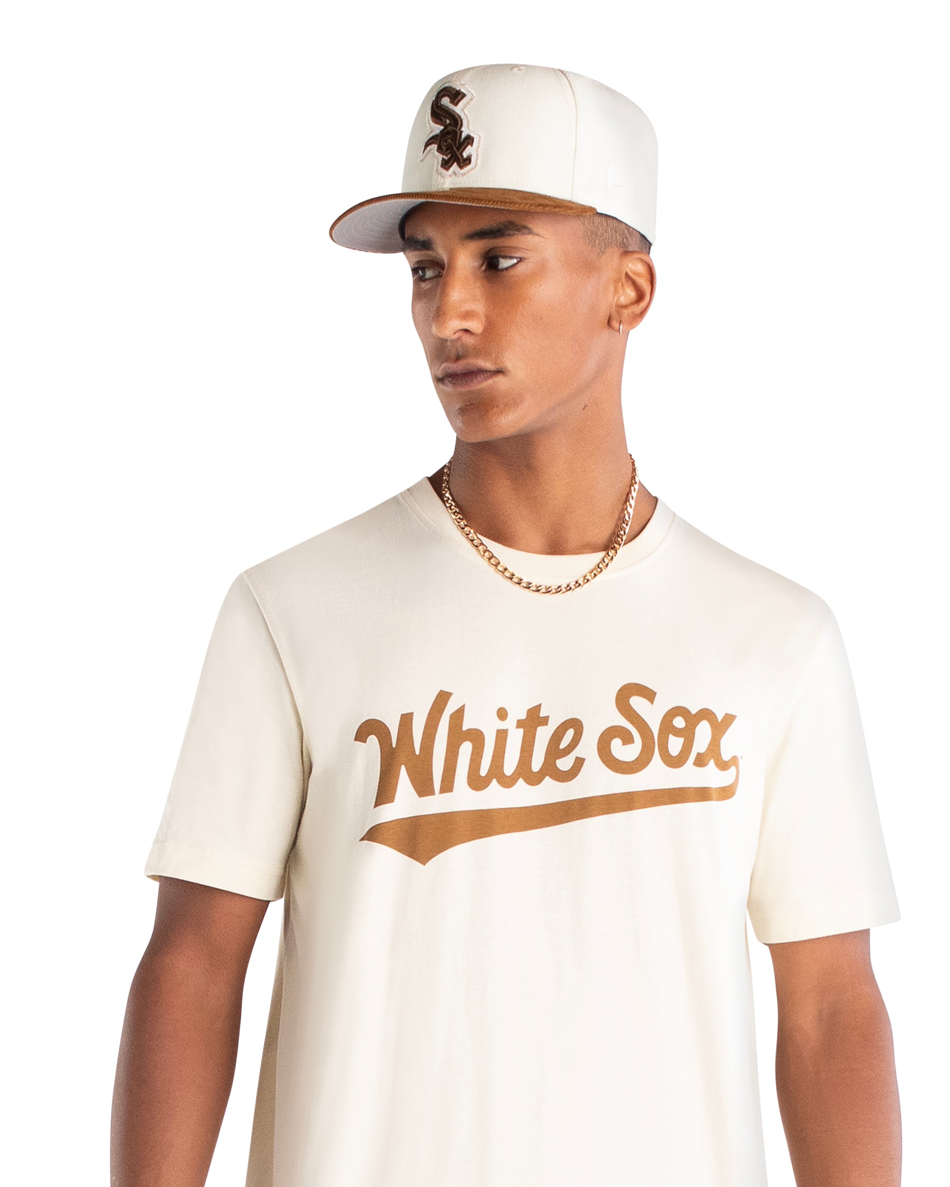 Men's Atlanta Braves New Era White Team Split T-Shirt