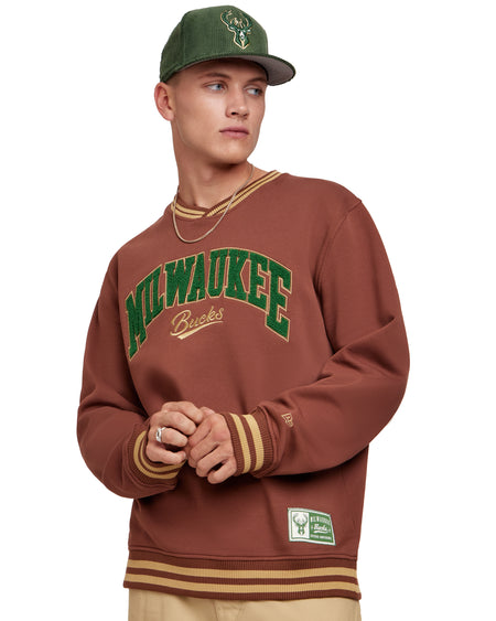 Milwaukee Bucks Letterman Classic Crewneck