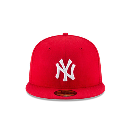 New York Yankees Scarlet Basic 59FIFTY Fitted Hat