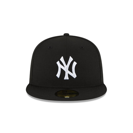 New York Yankees Black and White Basic 59FIFTY Fitted Hat