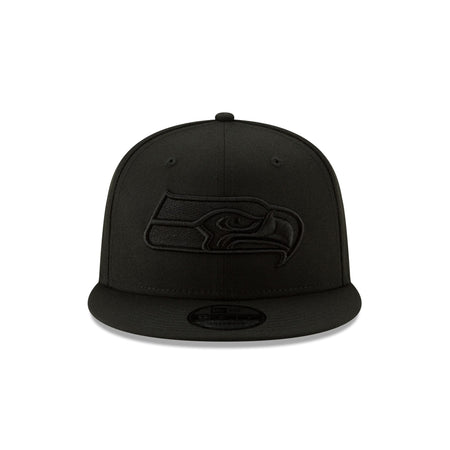 Seattle Seahawks Basic Black on Black 9FIFTY Snapback Hat