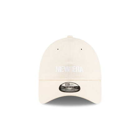 New Era Cap Metal Buckle Ivory 9FORTY Unstructured Adjustable Hat