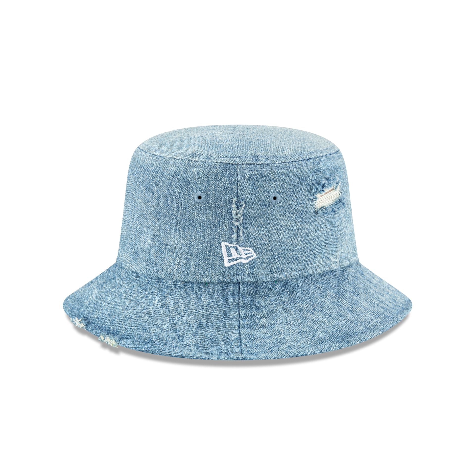 New Era Cap Distressed Denim Bucket Hat