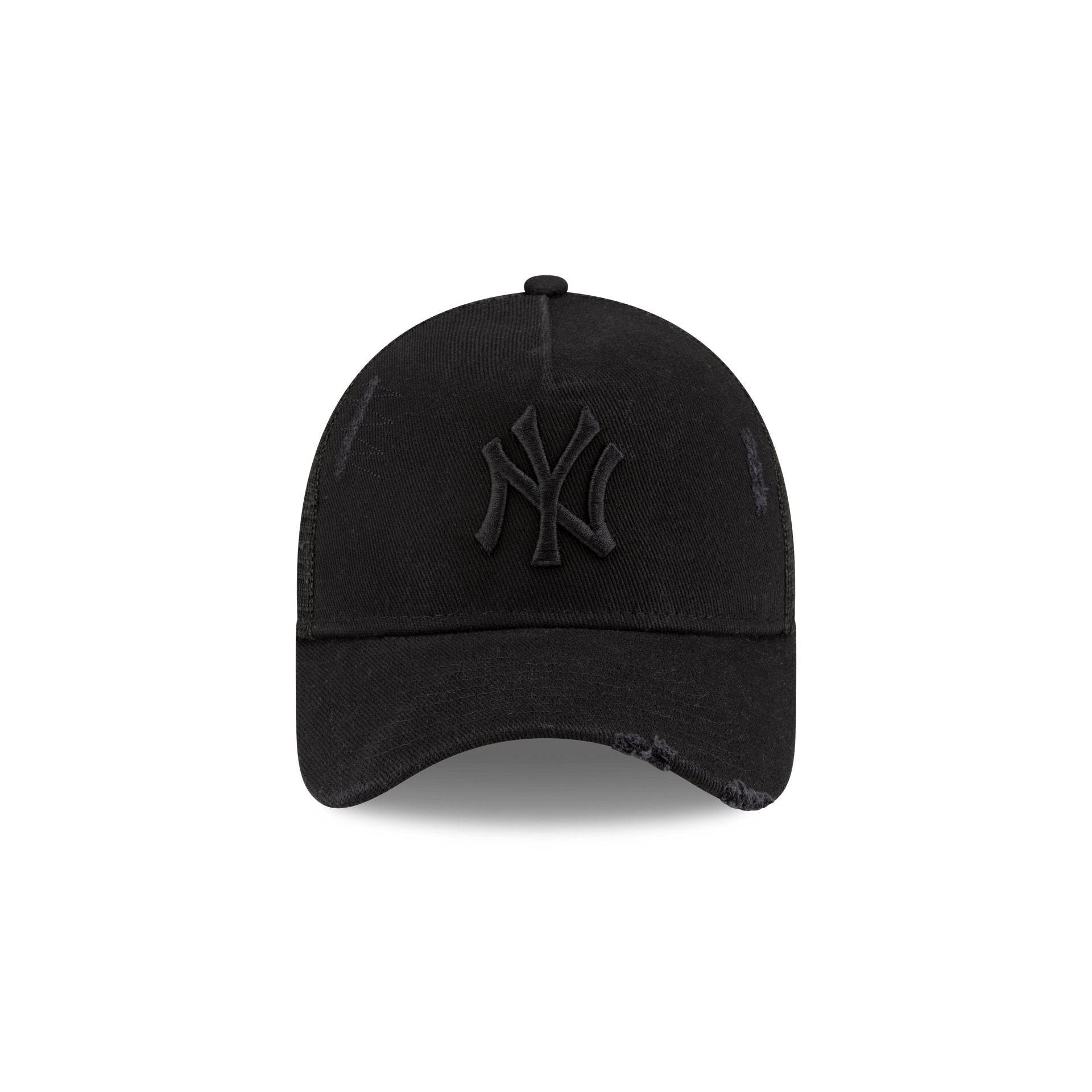 New York Yankees Distressed Denim 9FORTY A-Frame Trucker Hat – New Era Cap