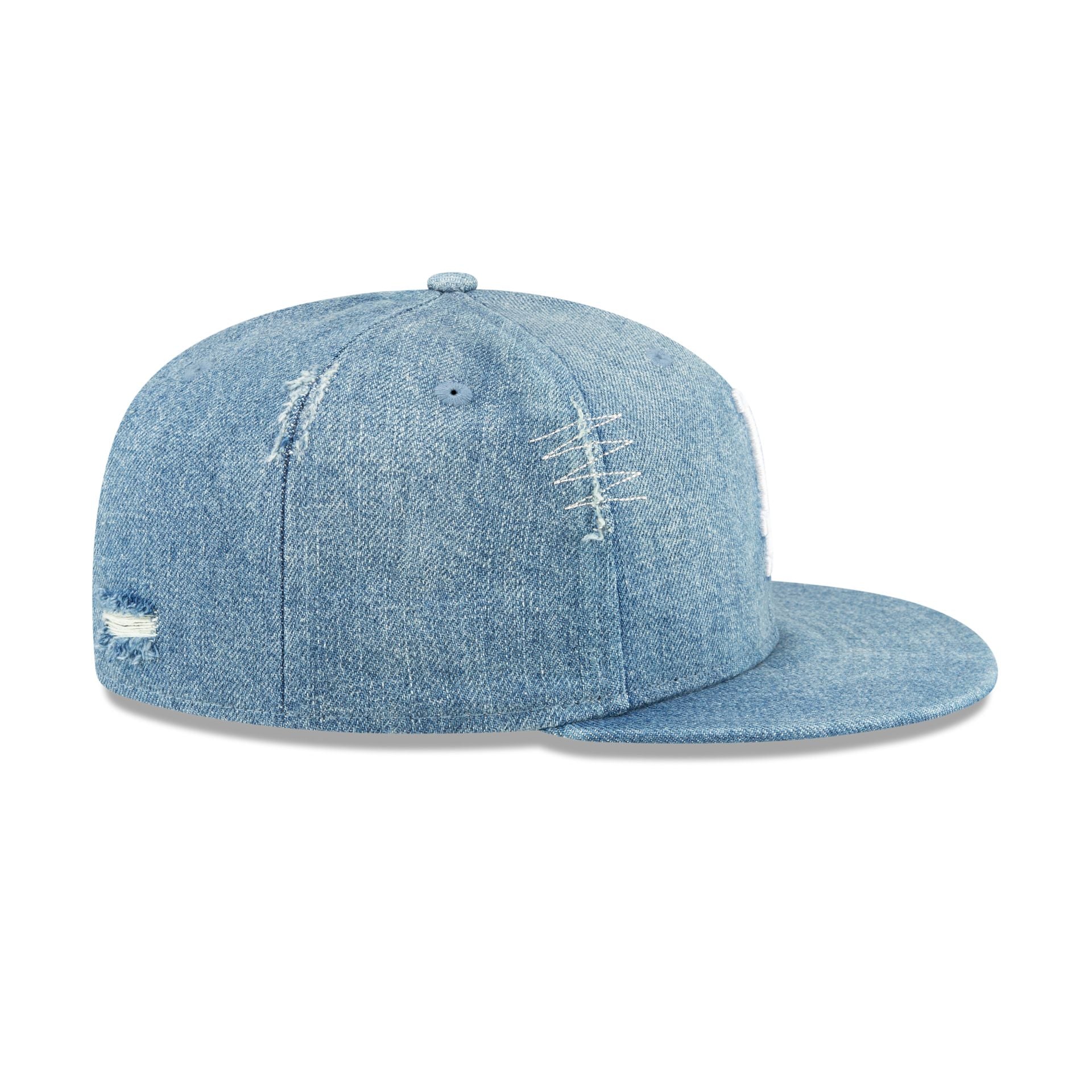 Denim fitted hat online