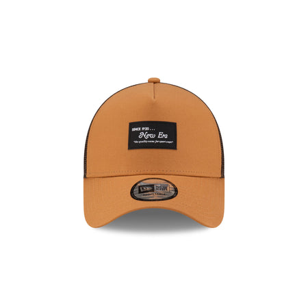 New Era Cap Brown Duck Canvas 9FORTY A-Frame Trucker