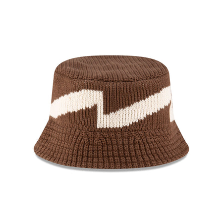 New Era Cap Knit Hat Pattern Walnut Bucket Hat