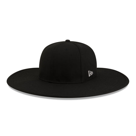 New Era Cap Black Fitted Long Brim Hat