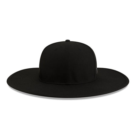 New Era Cap Black Fitted Long Brim Hat