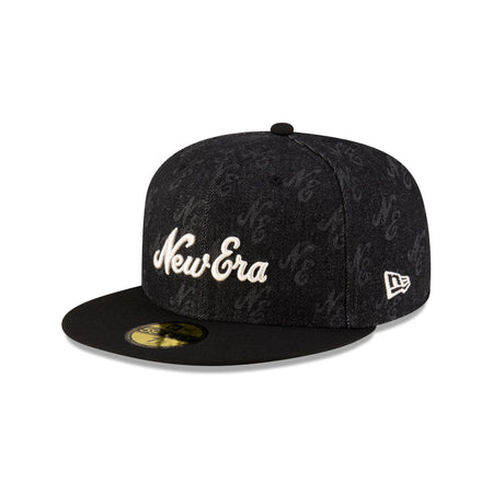 New Era Cap Laser Burn Out Black 59FIFTY Fitted Hat