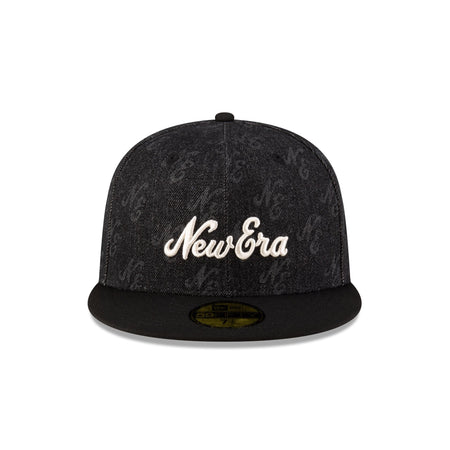 New Era Cap Laser Burn Out Black 59FIFTY Fitted Hat