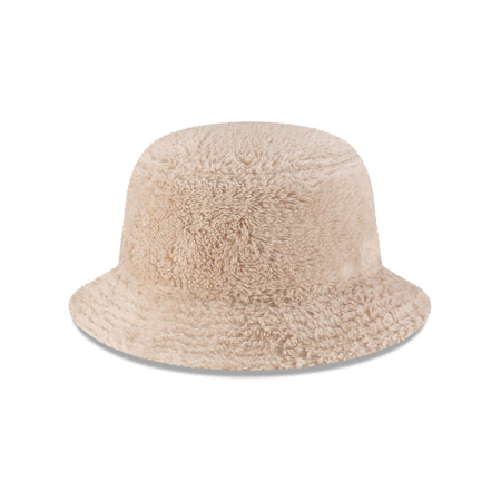 New Era Cap Fleece Light Beige Bucket Hat