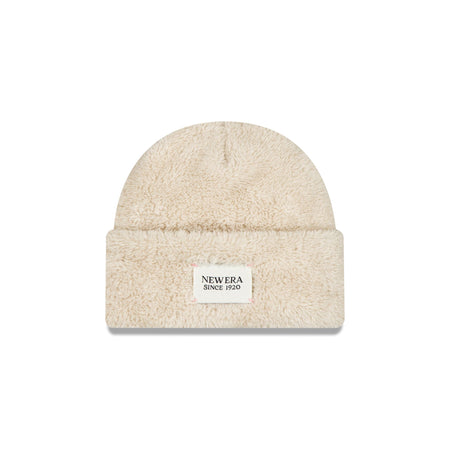 New Era Cap Fleece Light Beige Cuff Knit Hat