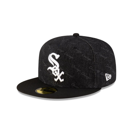 Chicago White Sox Laser Burn Out Black 59FIFTY Fitted Hat