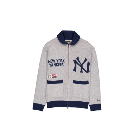 New York Yankees Heather Gray Cowichan Cardigan