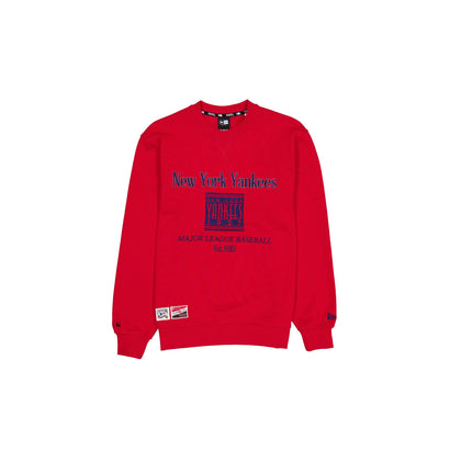 New York Yankees Cooperstown Savvy Red Crewneck