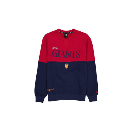 San Francisco Giants Two-Tone Rhythmic Red Crewneck