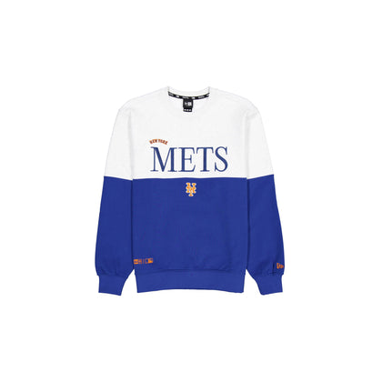 New York Mets Two-Tone Heather Gray Crewneck