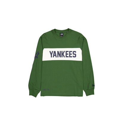 New York Yankees Color Block Douglas Fir Long Sleeve T-Shirt