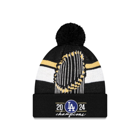 Los Angeles Dodgers 2024 World Series Champions Locker Room Pom Knit Hat