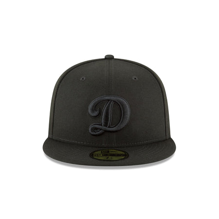 Los Angeles Dodgers World Series Champions Black on Black Alt 59FIFTY Fitted Hat