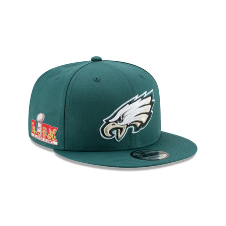 Philadelphia Eagles Super Bowl LIX Participation Side Patch 9FIFTY Snapback Hat