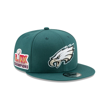 Philadelphia Eagles Super Bowl LIX Champions Side Patch 9FIFTY Snapback Hat