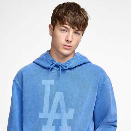 Los Angeles Dodgers Pigment Logo Blue Quartz Hoodie