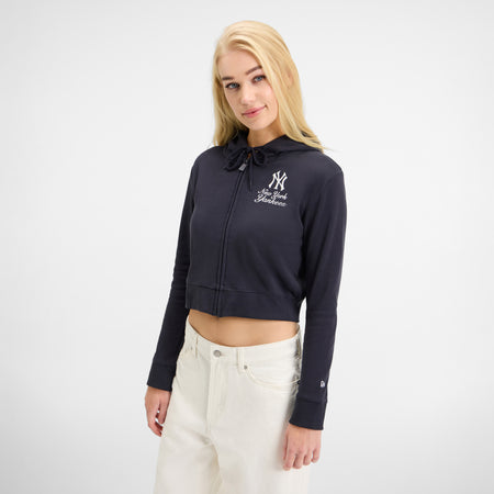 Atlanta Braves Game Day Cropped Women's Zipper Hoodie