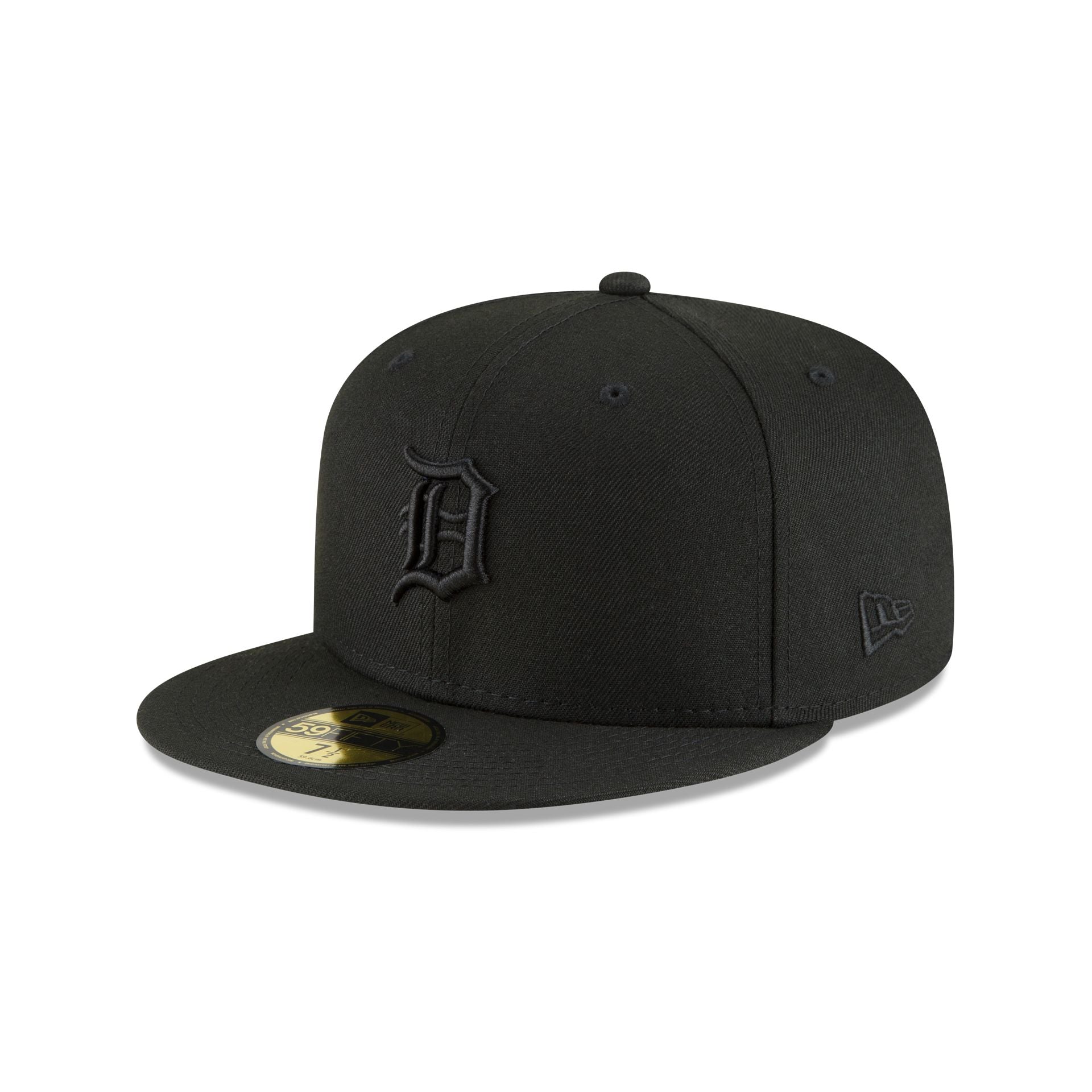 Men s New Era Detroit Tigers Black On 59FIFTY Fitted Hat