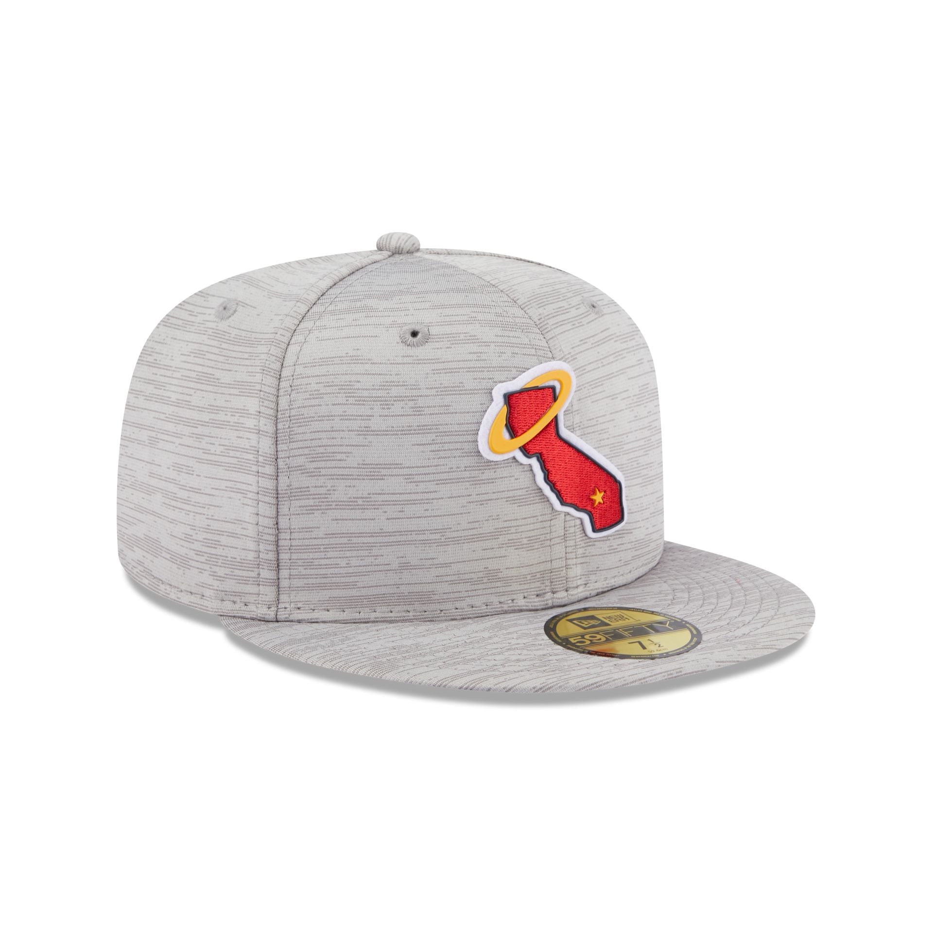 Los Angeles Angels 2023 Clubhouse Gray 59FIFTY Fitted Hat