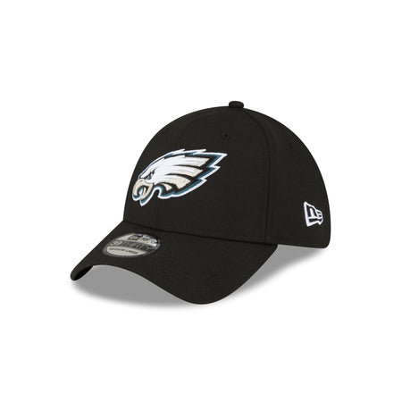 Philadelphia Eagles Team Classic Black 39THIRTY Stretch Fit Hat