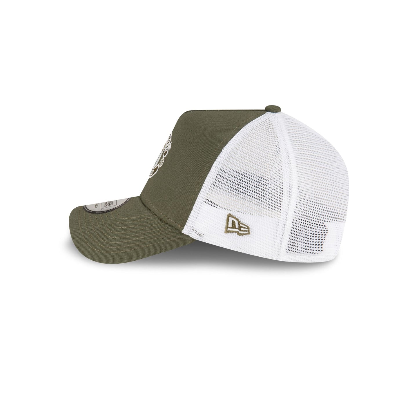 St. Louis City SC New Era Established Patch 9FORTY A-Frame Trucker  Adjustable Hat - Khaki