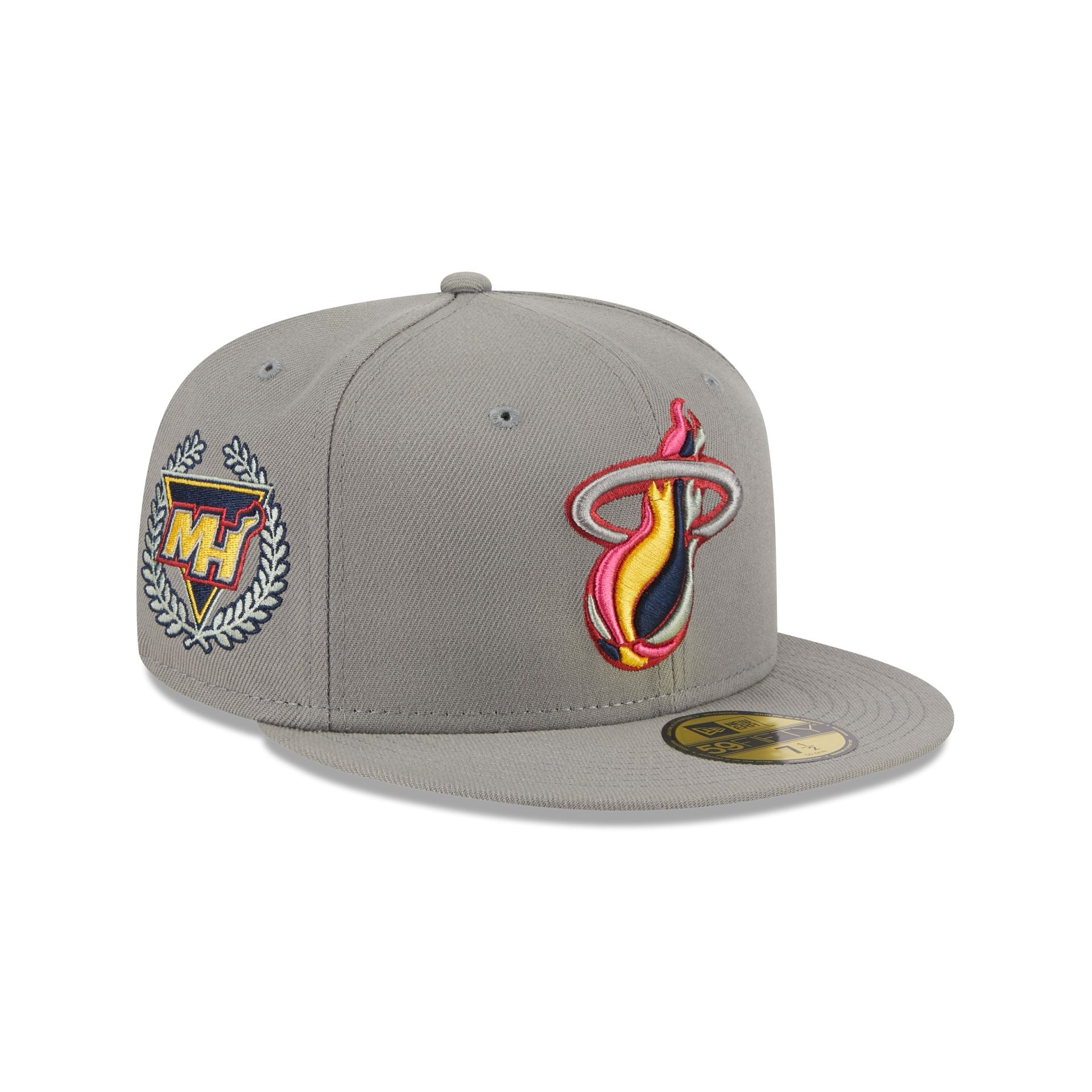 Miami Heat Color Pack Gray 59FIFTY Fitted Hat – New Era Cap