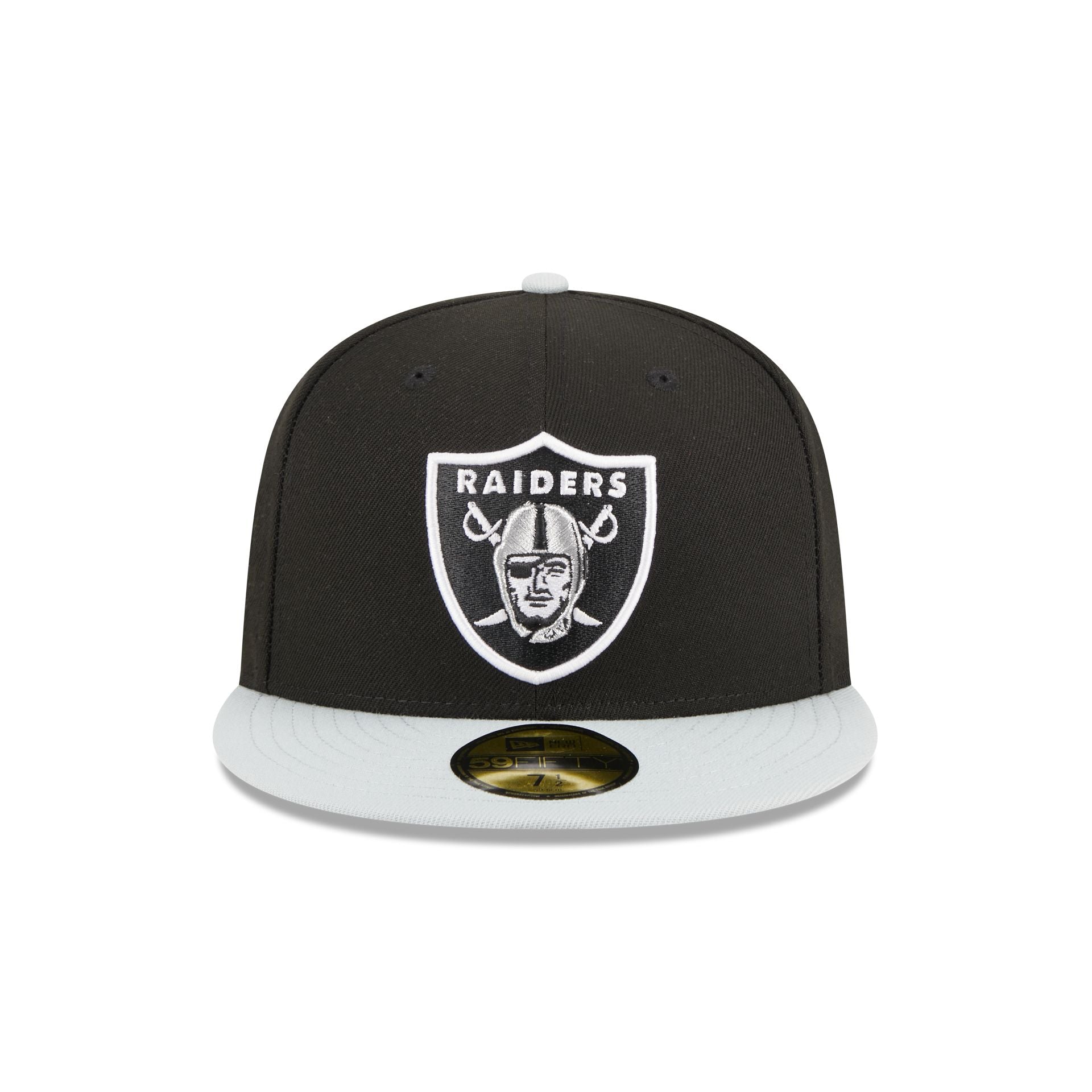 New Era Las Vegas Raiders Mens Black 5950 LASRAI BLACK MET SILVER