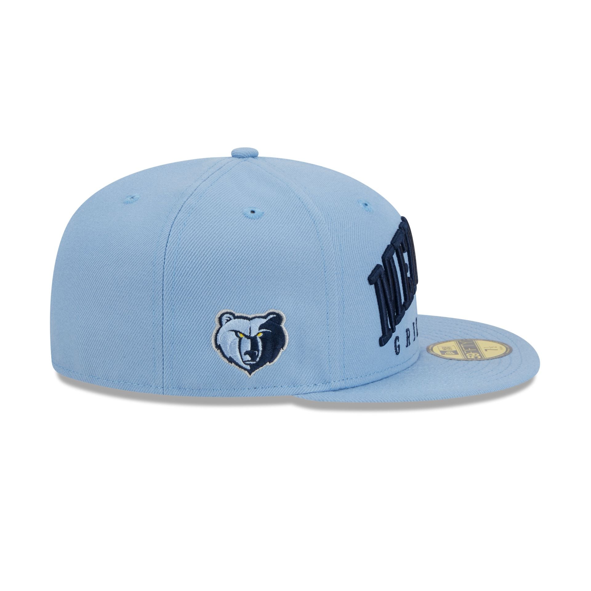 Memphis Grizzlies Sport Night Wordmark 59FIFTY Fitted Hat New