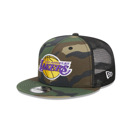 Los Angeles Lakers Camo 9FIFTY Trucker Snapback Hat