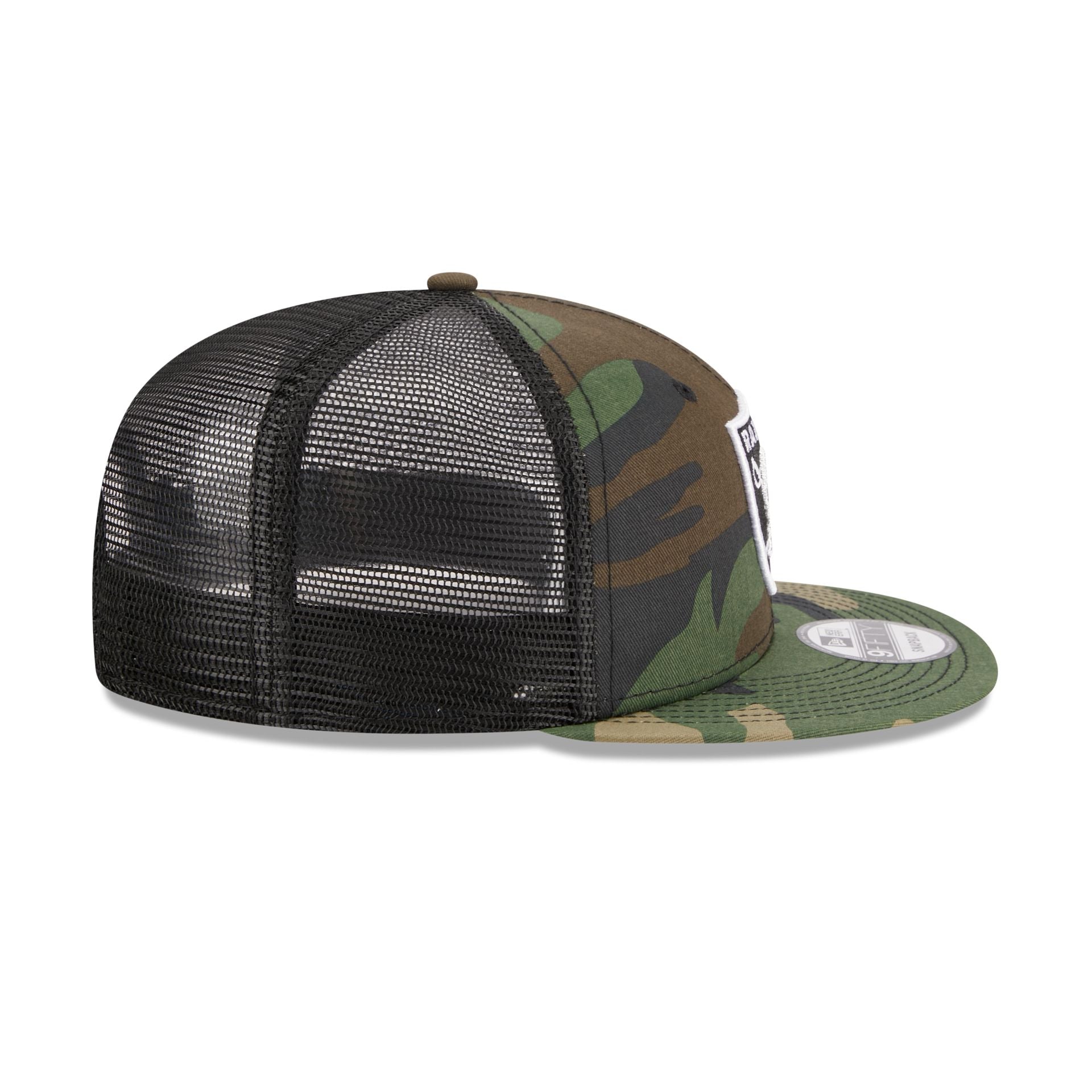 Las Vegas Raiders Camo 9FIFTY Trucker Snapback