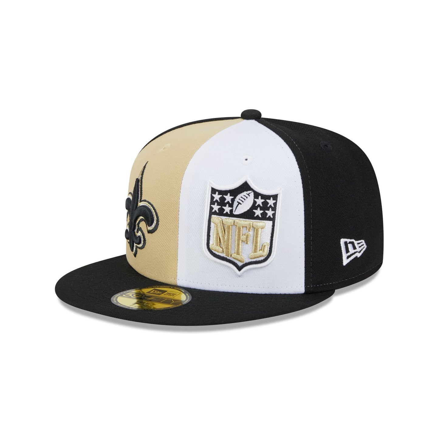 Men's New Era Black/Gold New Orleans Saints Surge 39THIRTY