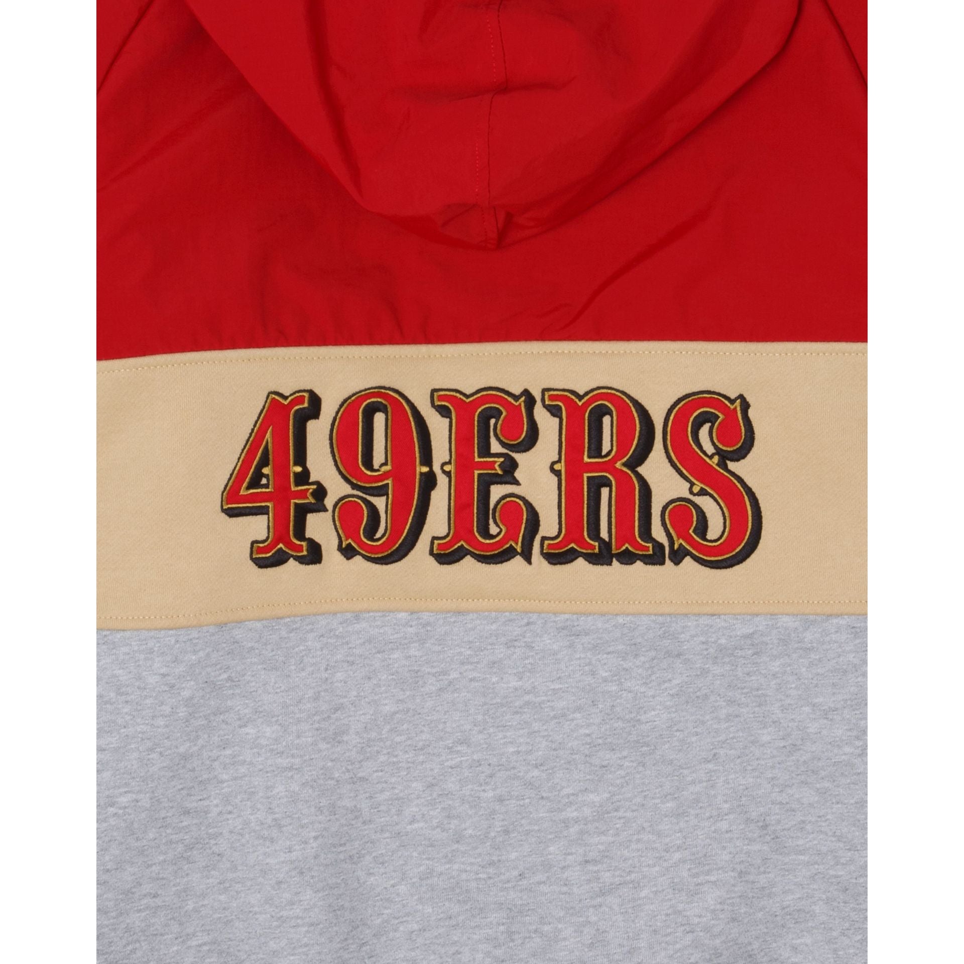 San Francisco 49ers Throwback Quarter Zip Hoodie New Era Cap