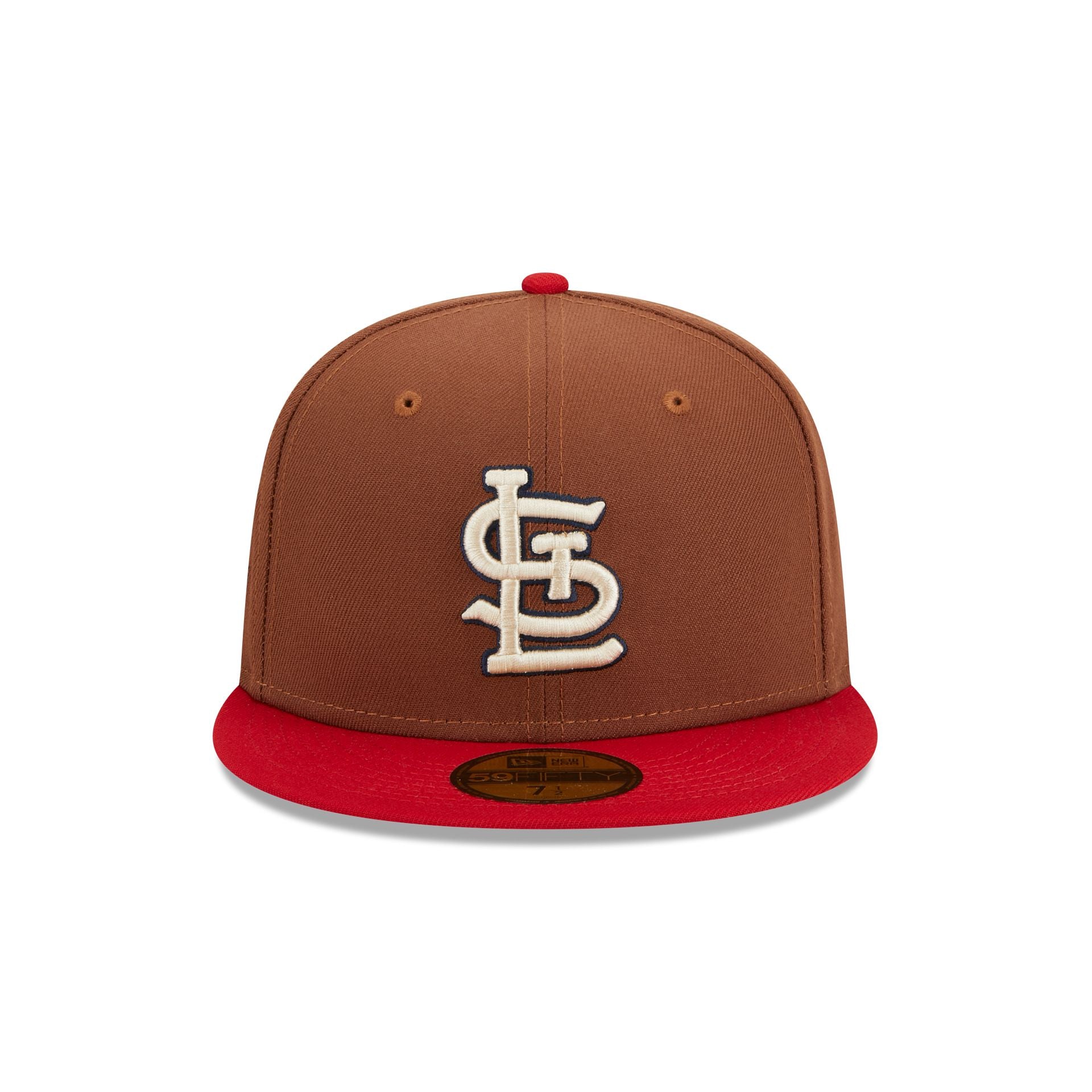 St. Louis Cardinals New Era Retro 59FIFTY Fitted Hat - Stone/Red