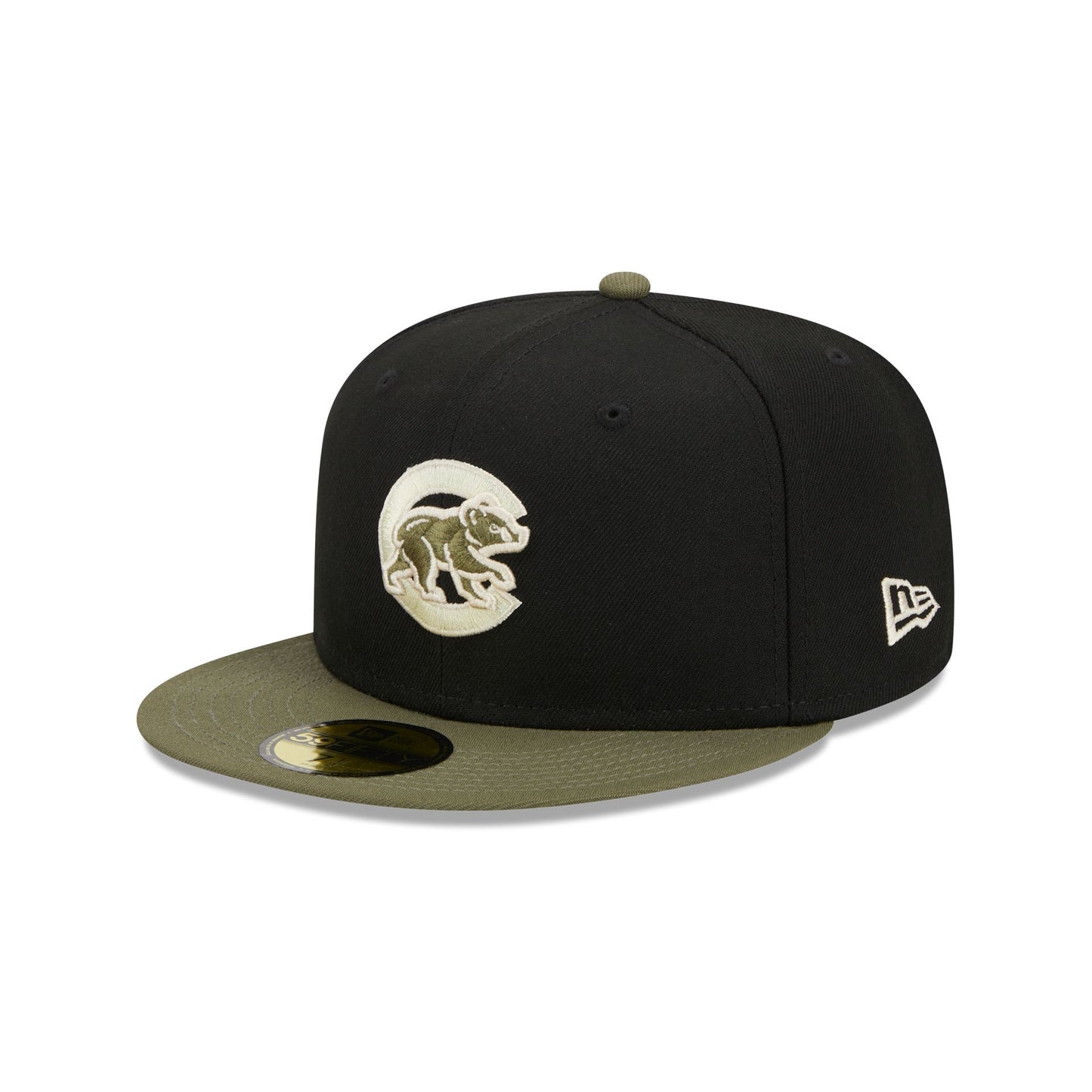 Chicago Cubs Khaki Green 59FIFTY Fitted Hat – New Era Cap