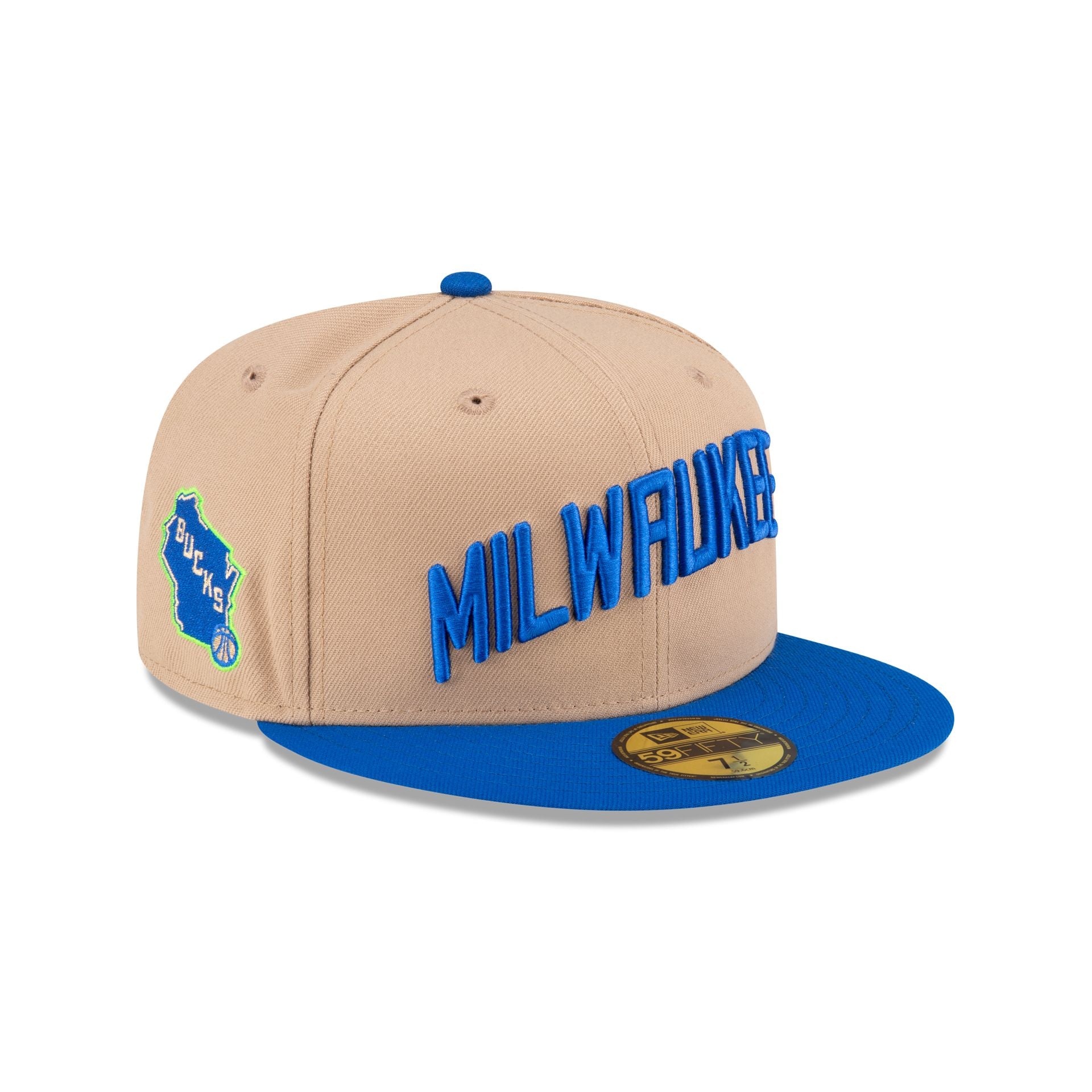 New Era 59Fifty Neon Side Hit Milwaukee Bucks Fitted Hat